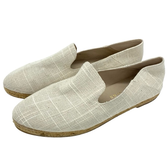 Jack Rogers Audrey Linen Flat Espadrille Shoes Size 8 - Picture 8 of 8